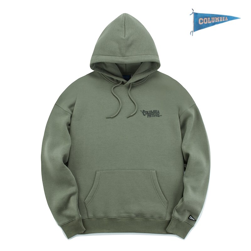 CU PHYS.ED. LOGO FLEECE HOODY 카키