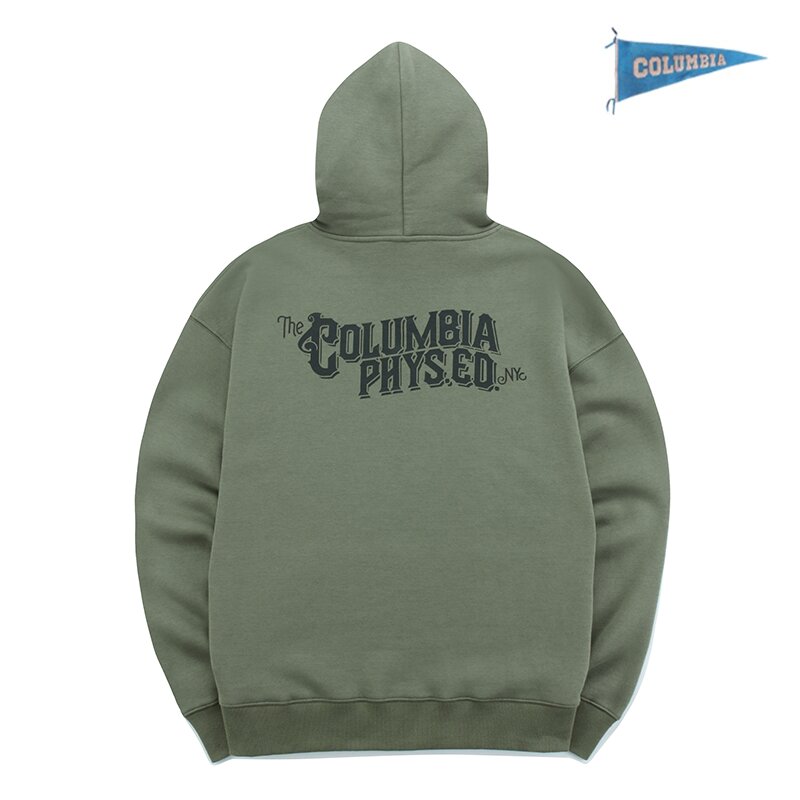 CU PHYS.ED. LOGO FLEECE HOODY 카키