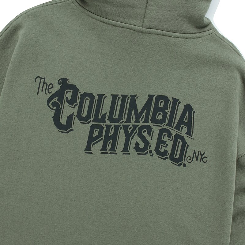 CU PHYS.ED. LOGO FLEECE HOODY 카키