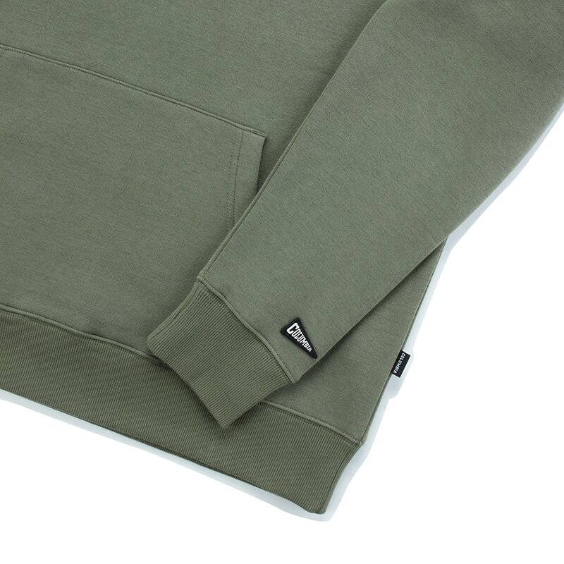 CU PHYS.ED. LOGO FLEECE HOODY 카키