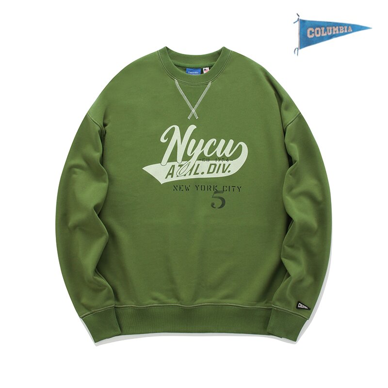 NYCU ATHL.DIV. LOGO TERRY SWEATSHIRTS 올리브