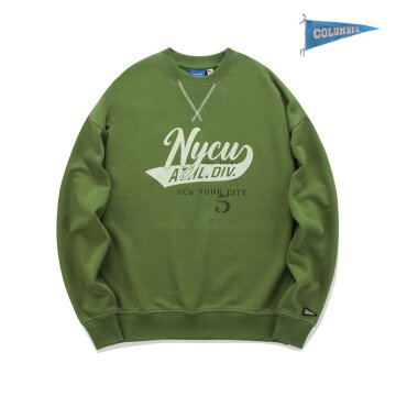 NYCU ATHL.DIV. LOGO TERRY SWEATSHIRTS 올리브