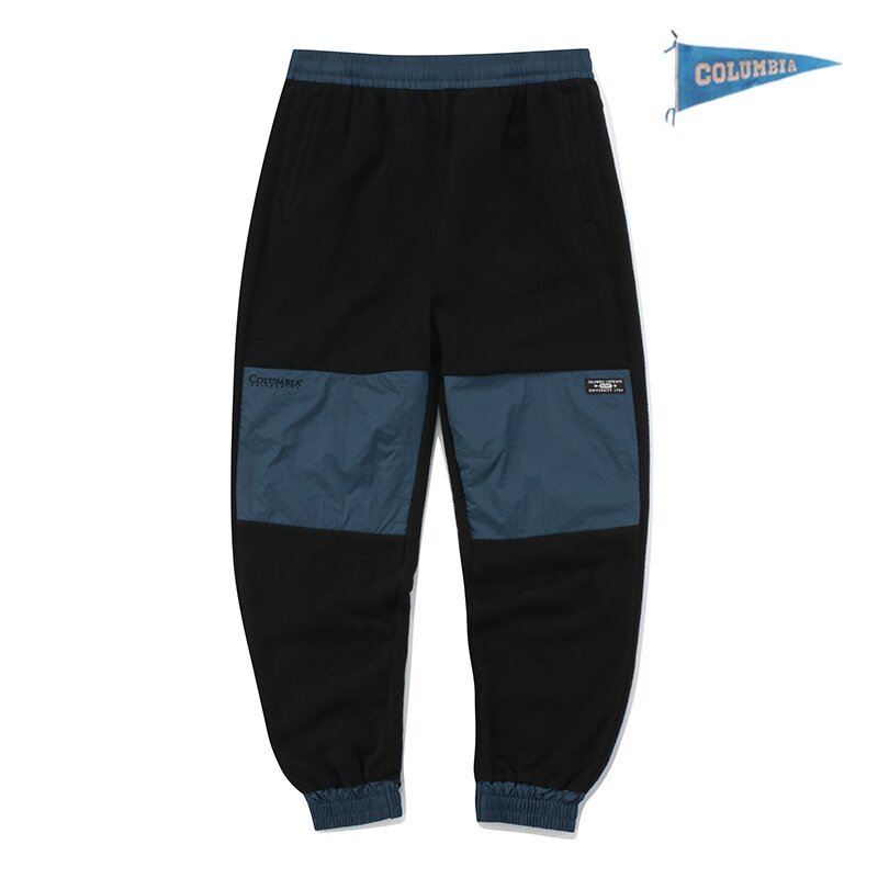 CU SIGNATURE LOGO FLEECE TECH PANTS 그레이시블루