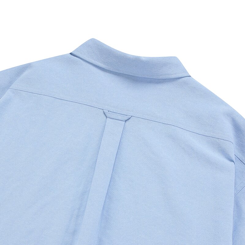 1754 CROWN OVERFIT OXFORD REGULAR COLLAR SHIRTS 블루_