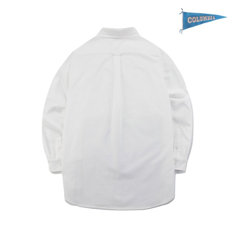 1754 CROWN OVERFIT OXFORD REGULAR COLLAR SHIRTS 화이트_