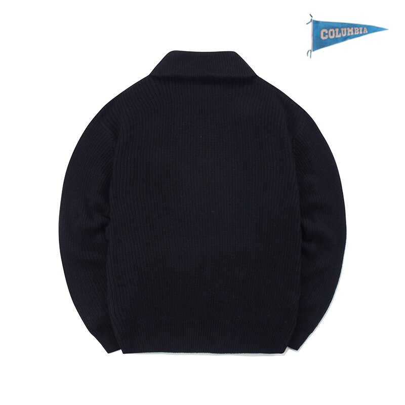 1754 CROWN OVERFIT HALF ZIP-UP SWEATHER 크라운네이비_