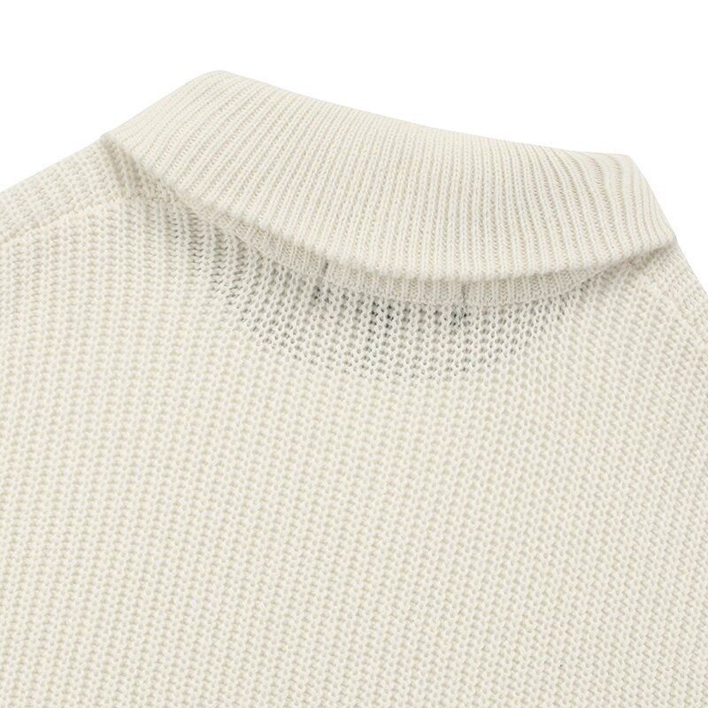 1754 CROWN OVERFIT HALF ZIP-UP SWEATHER 크림_