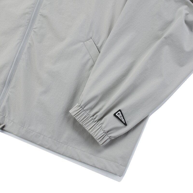 CU NY OVERFIT NYLON ZIP-UP JACKET 웜그레이_