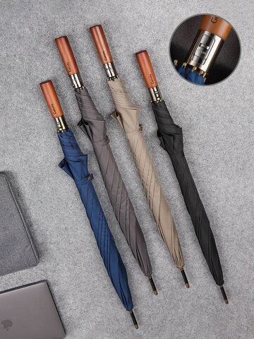 Gotivathy 슬라이드 우드그립 장우산