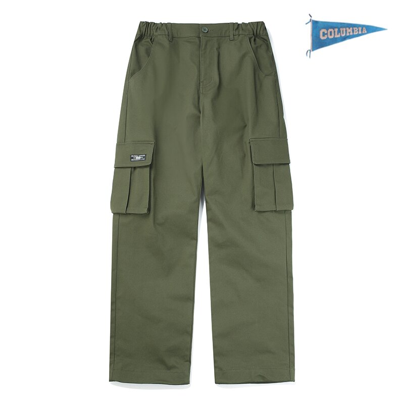 NYC LABEL CP MULTI POCKET LOOSE FIT PANTS 다크카키