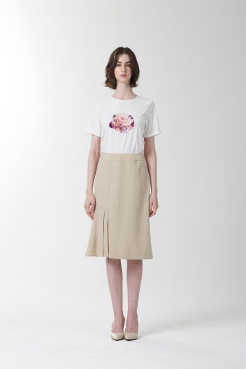 화이트 플라워 블라우스