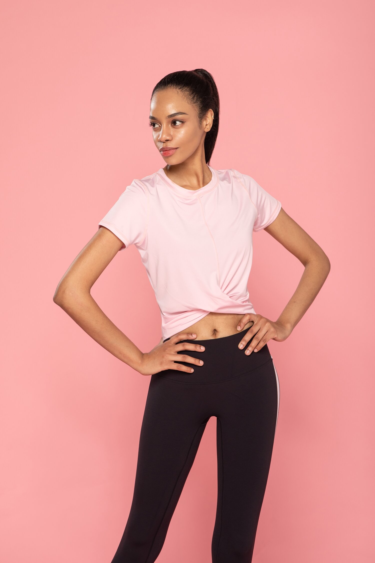JMARK Twisted top - Light pink