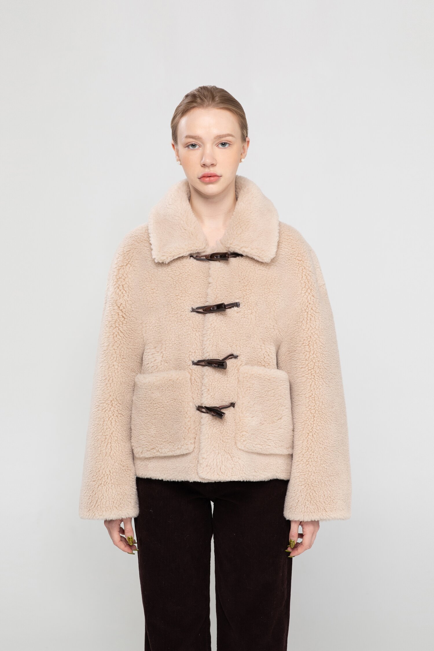 Lambswool classic duffle jacket