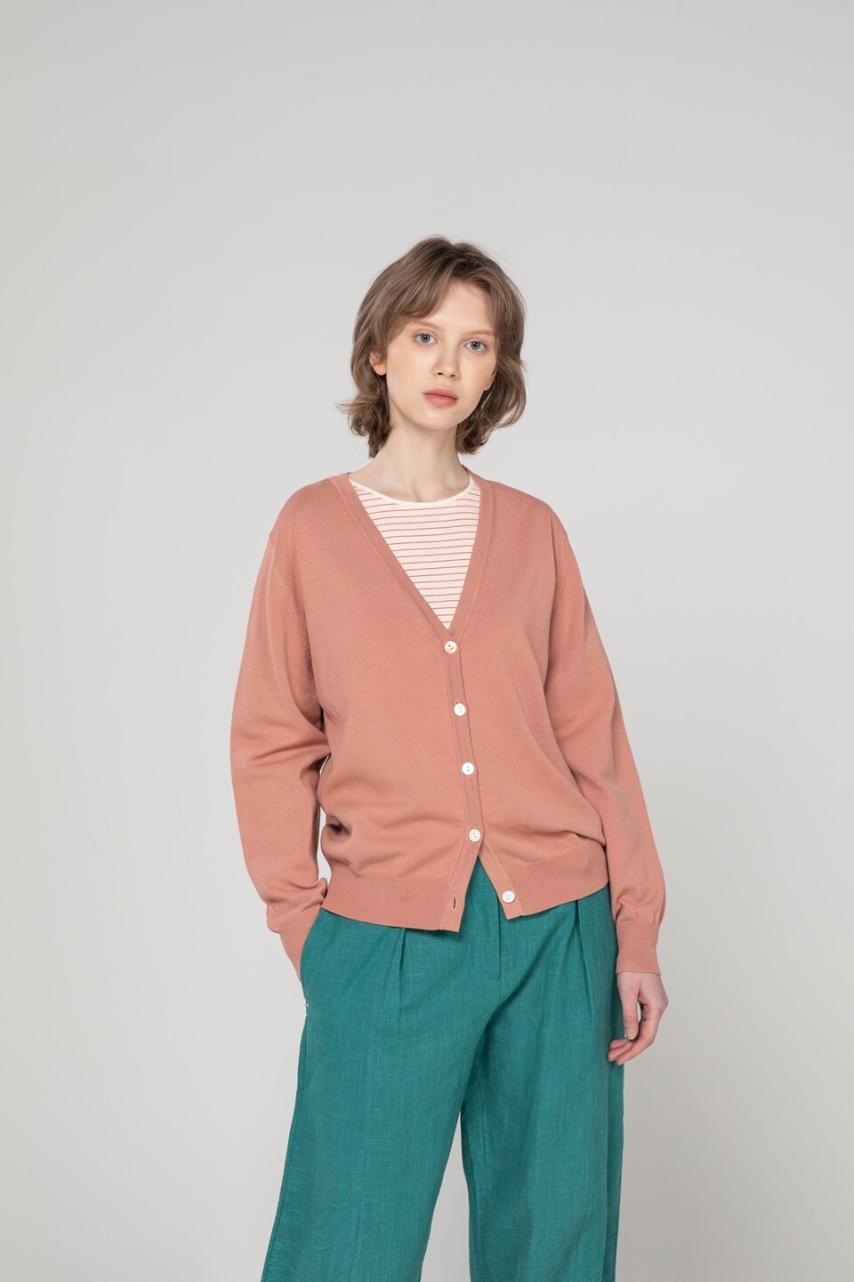 Signature logo cardigan - Pink