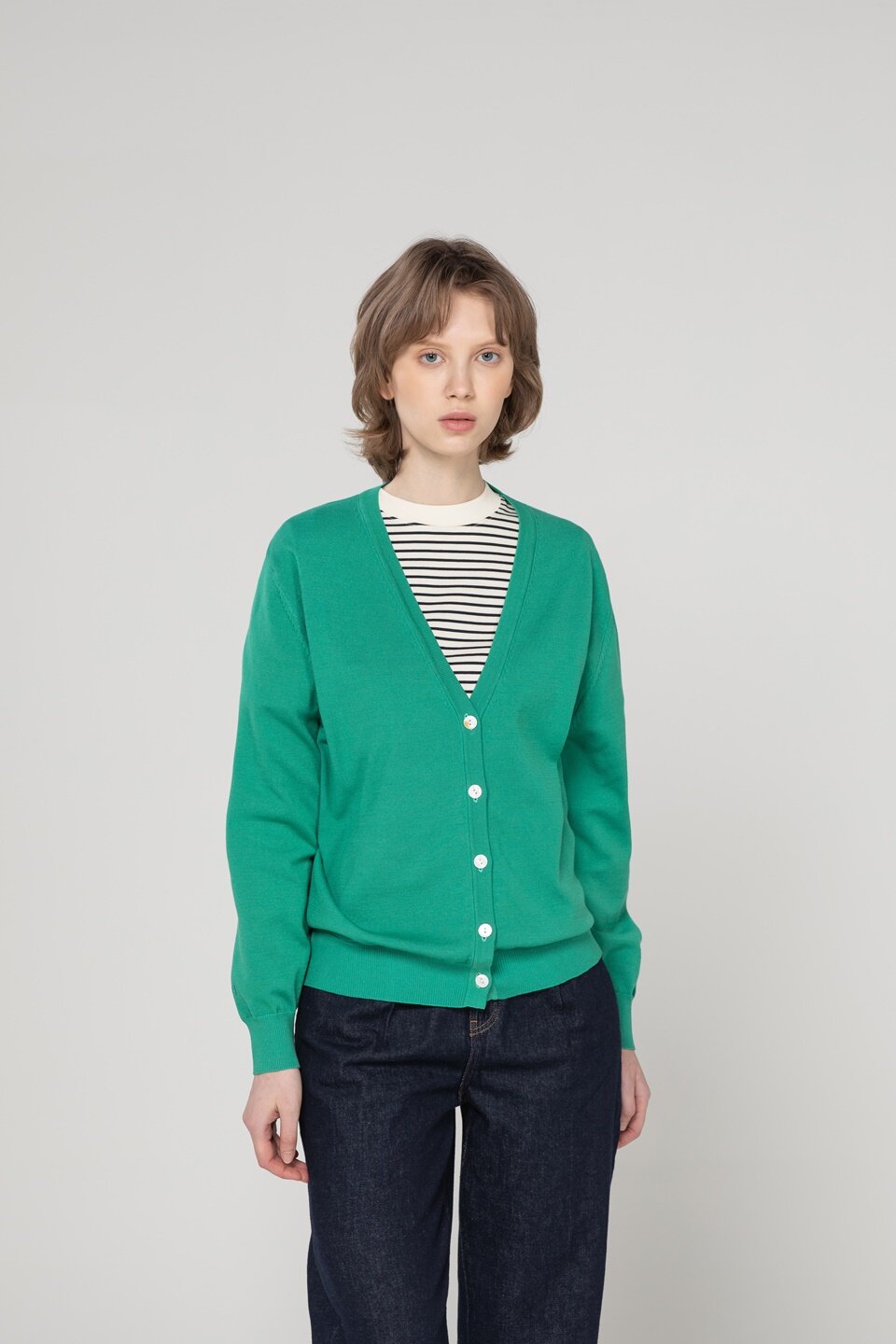 Signature logo cardigan - Green