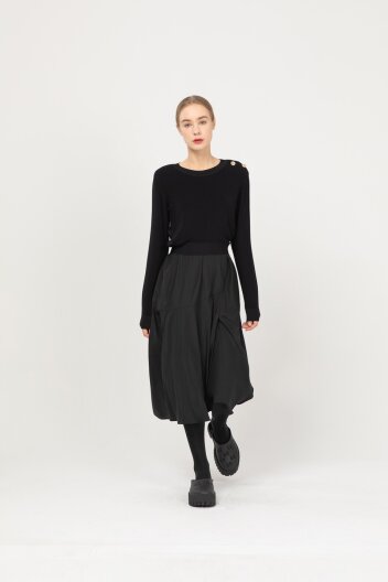 Knitwear coloring dress - Black