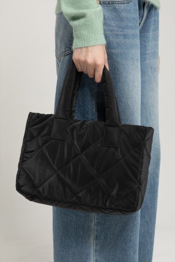 ELLA padded tote bag - Black