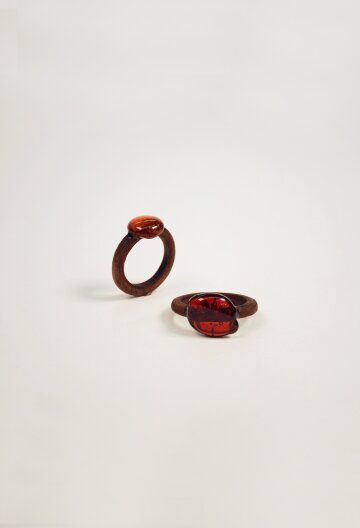 자연과 우연 Walnut Ring