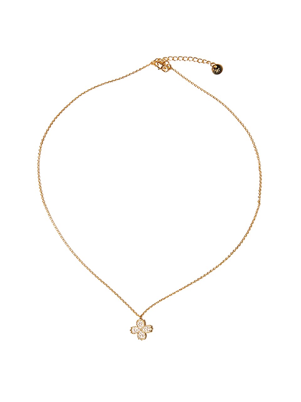 Simple fortune gold necklace