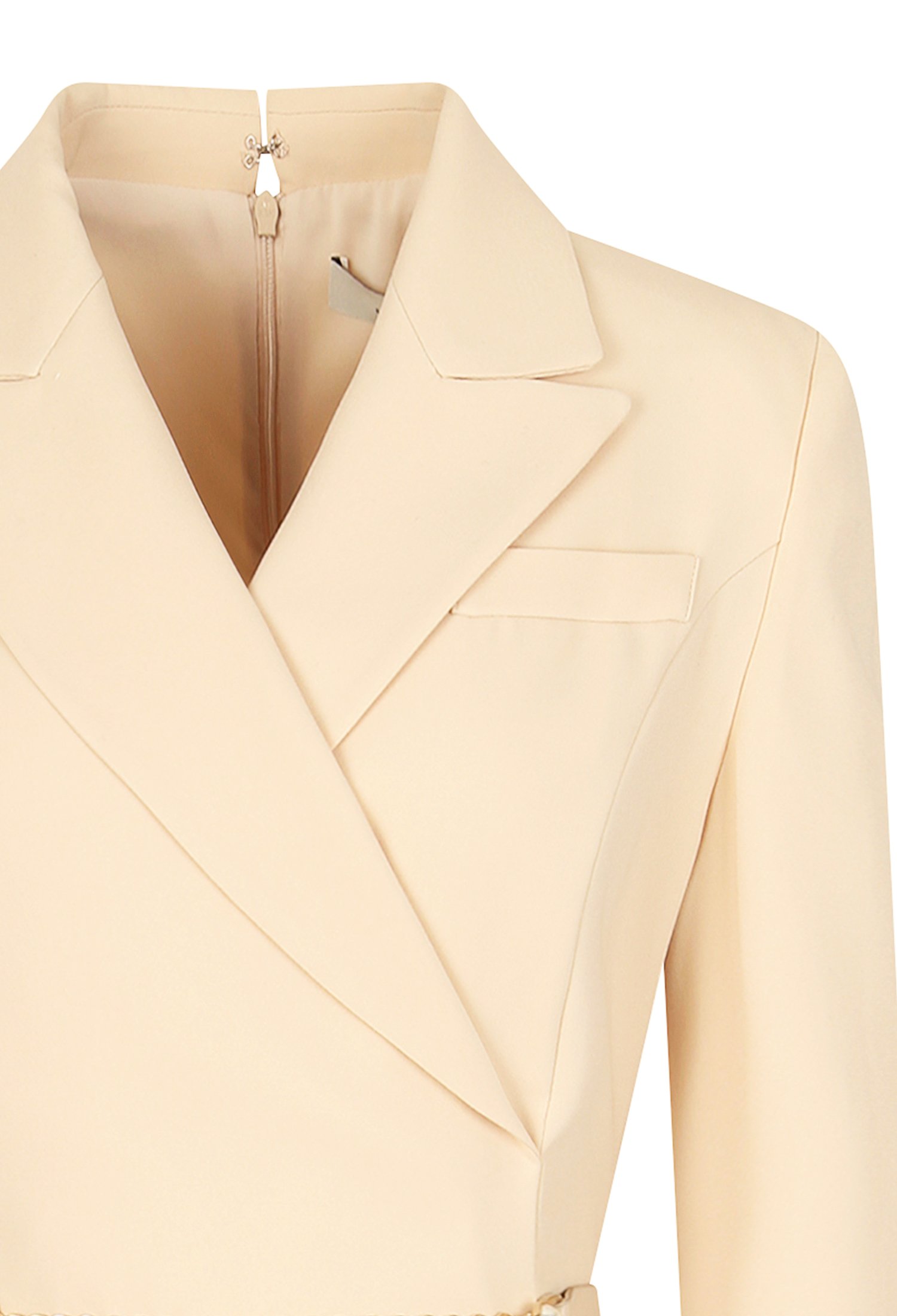 테일러드 칼라 머메이드 원피스 (BEIGE)