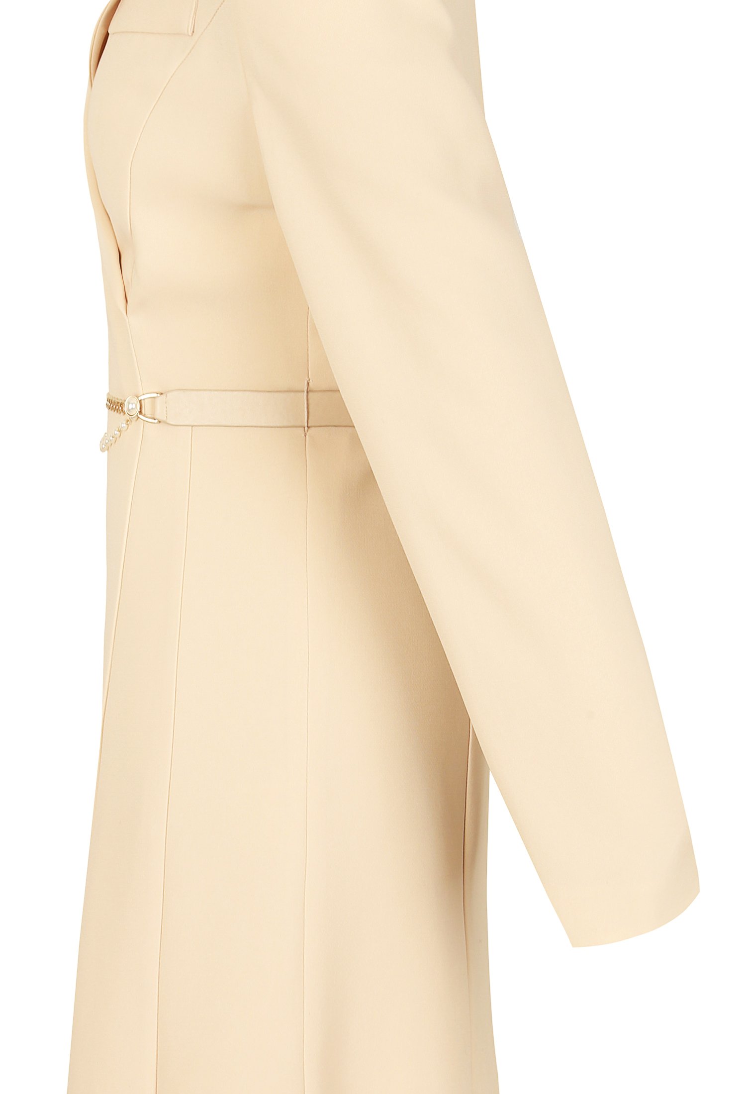 테일러드 칼라 머메이드 원피스 (BEIGE)