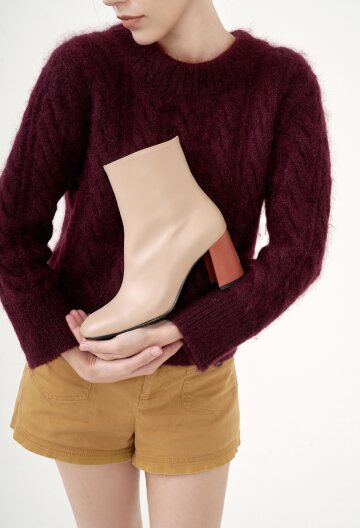 Manon Ankle Boots Rose Beige