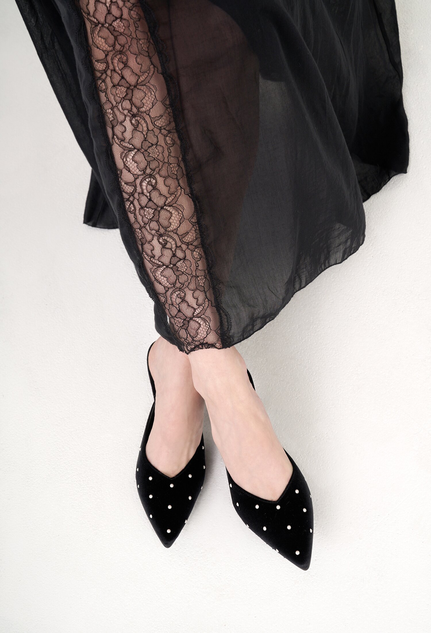 Etoile Mules Slingback Leather Black (5,7cm)
