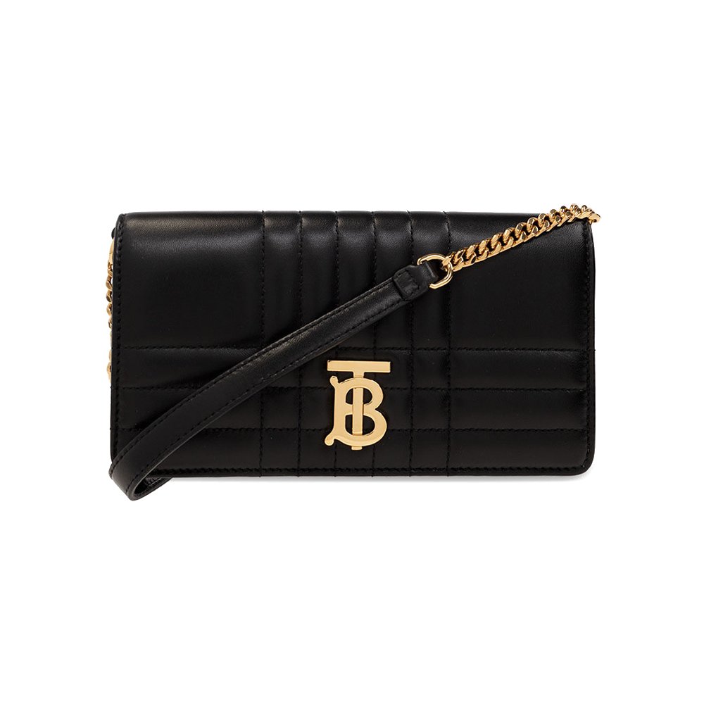 BLACK BURBERRY LOLA POUCH IN LEATHER (8062338)