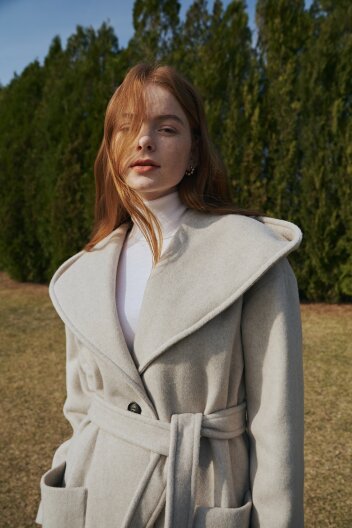 [100% 천연 이태리 소재 명품 코트] AULA COAT CACHA