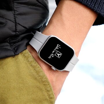 발렌티노루디 VRA260-GY 애플워치 호환 8 7 6 SE 5 4 3 2 1 마그네틱 버클 소프트 실리콘 스트랩 밴드