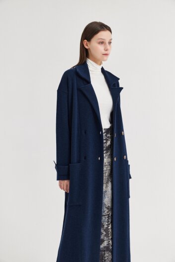 [크램38] EMANUELLE KNITTED OUTER BLU