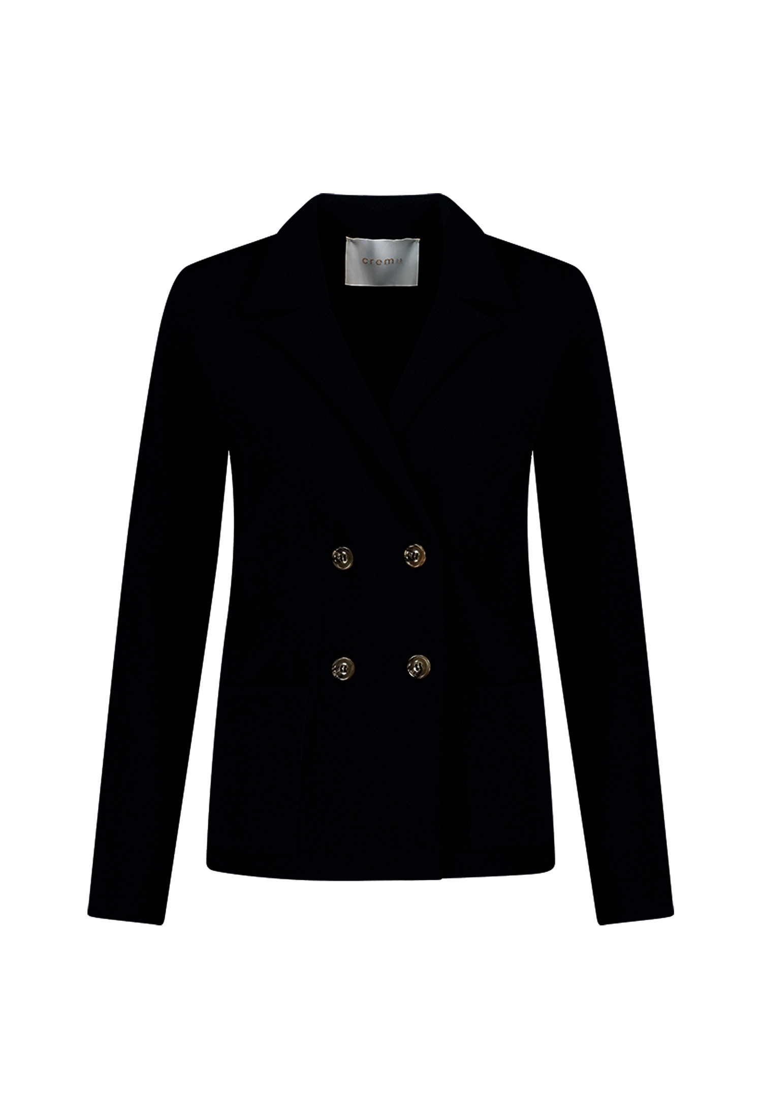 [크램38] PRAMA KNITTED SMALL BOXI JACKET BLU