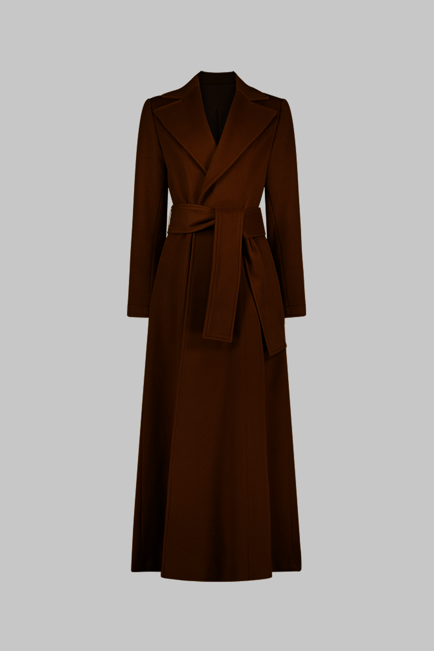[크램38] ZULIA REDINGOTTE COAT WITH BELT CAMMELLO