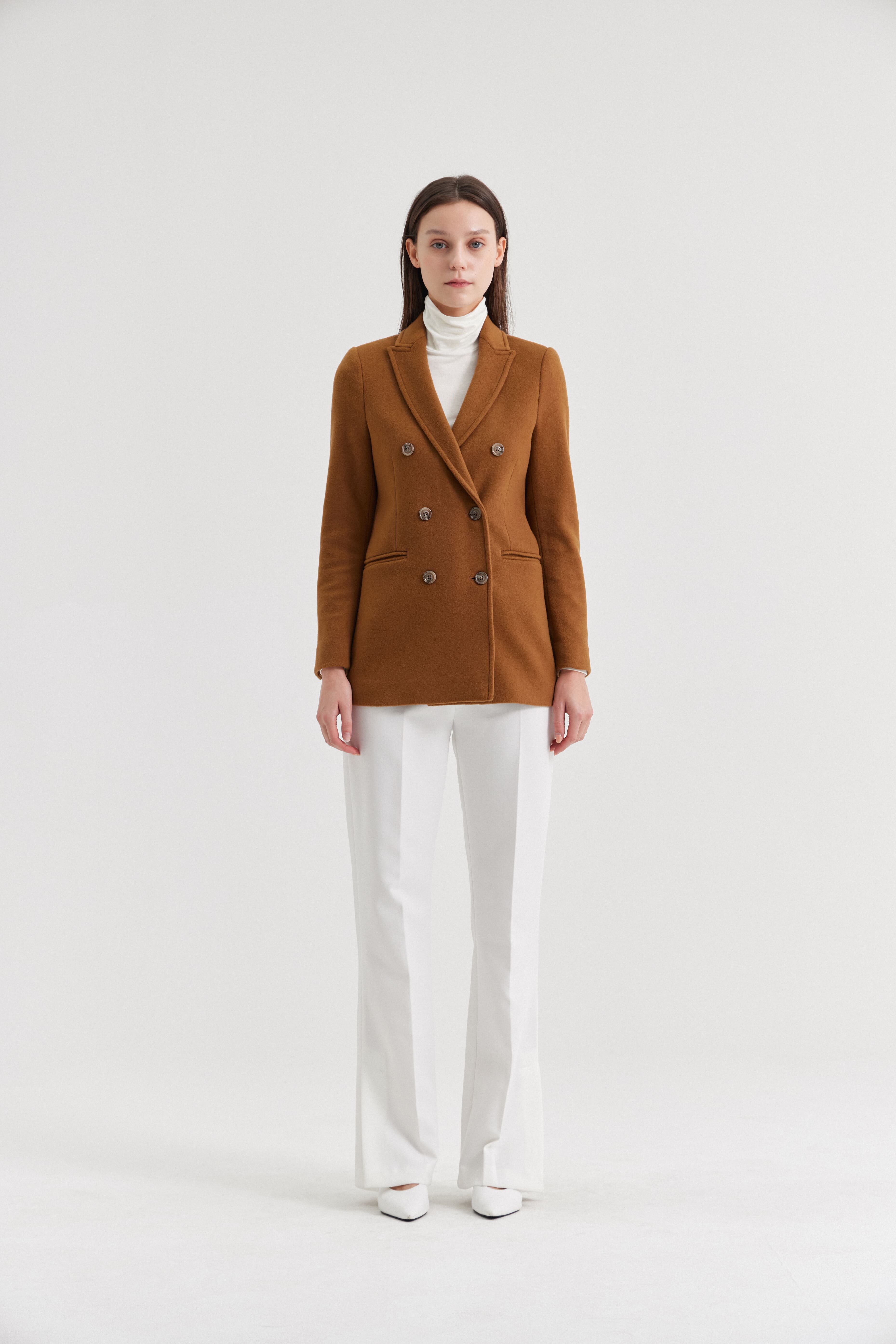 [크램38] AURORA DOUBLE BREAST JACKET CAMMELLO