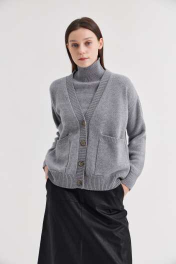 [크램38] DELFINA CARDIGAN GRIGIO