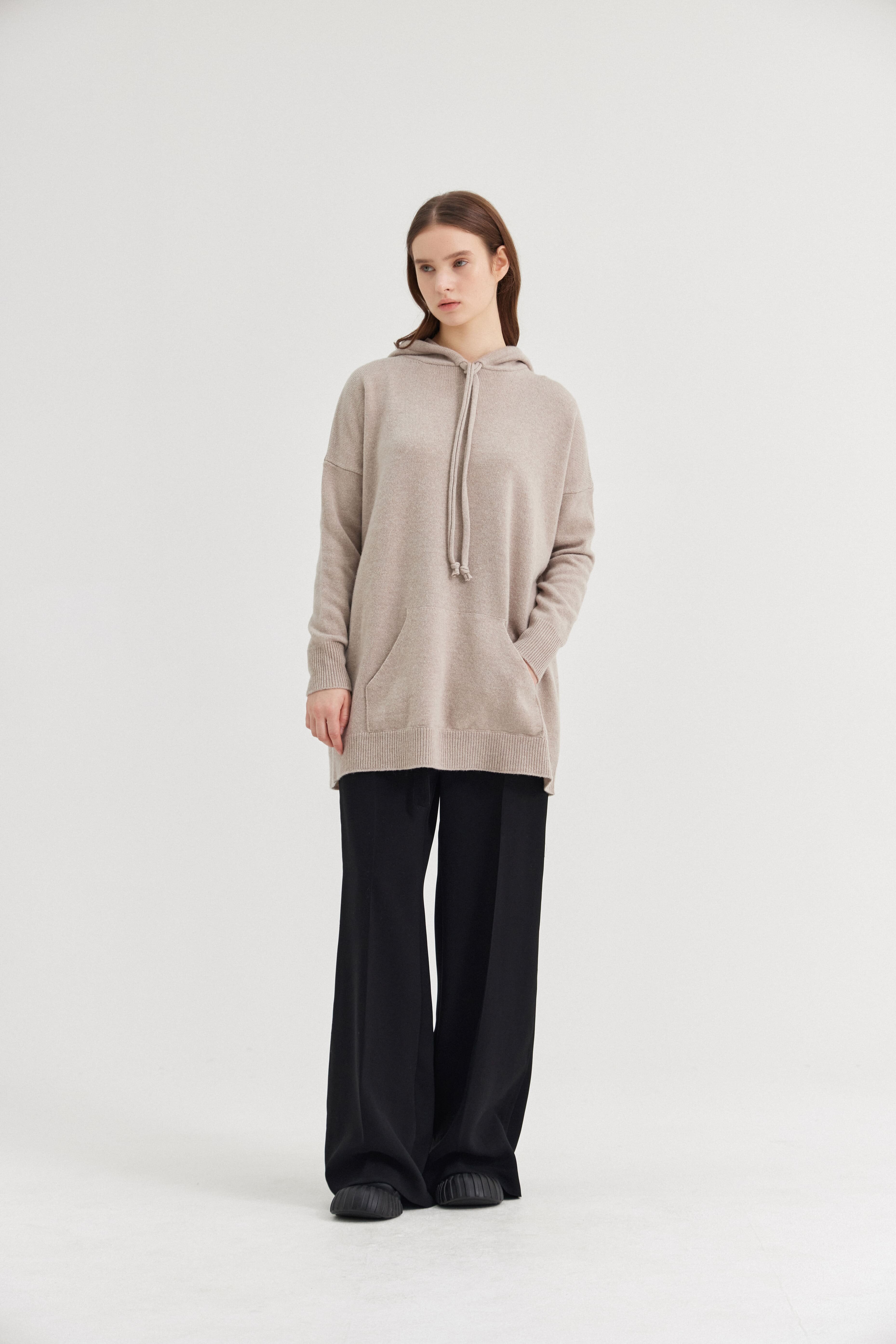 [크램38] SANTO HOODIE SWEATER CACHA