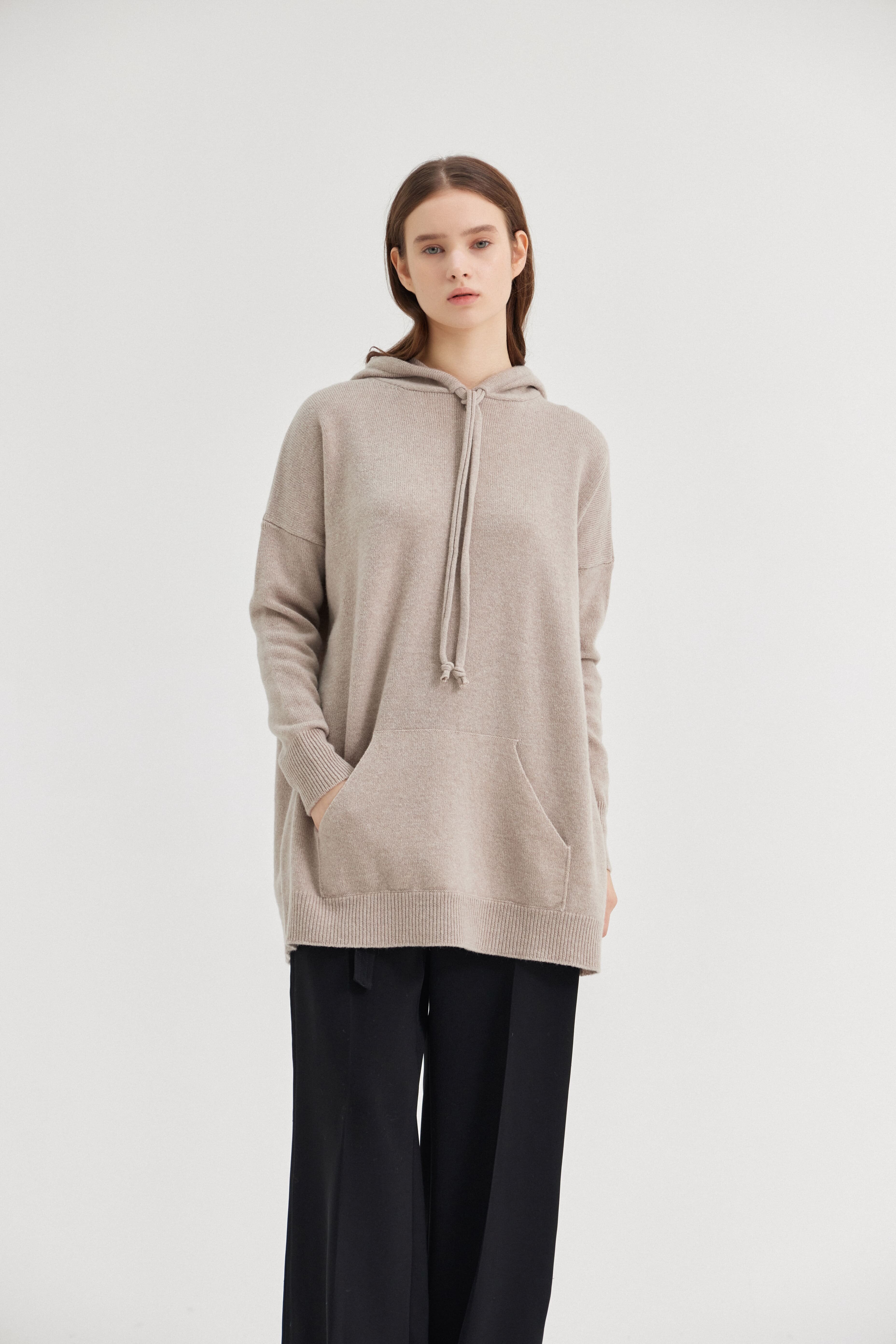 [크램38] SANTO HOODIE SWEATER CACHA