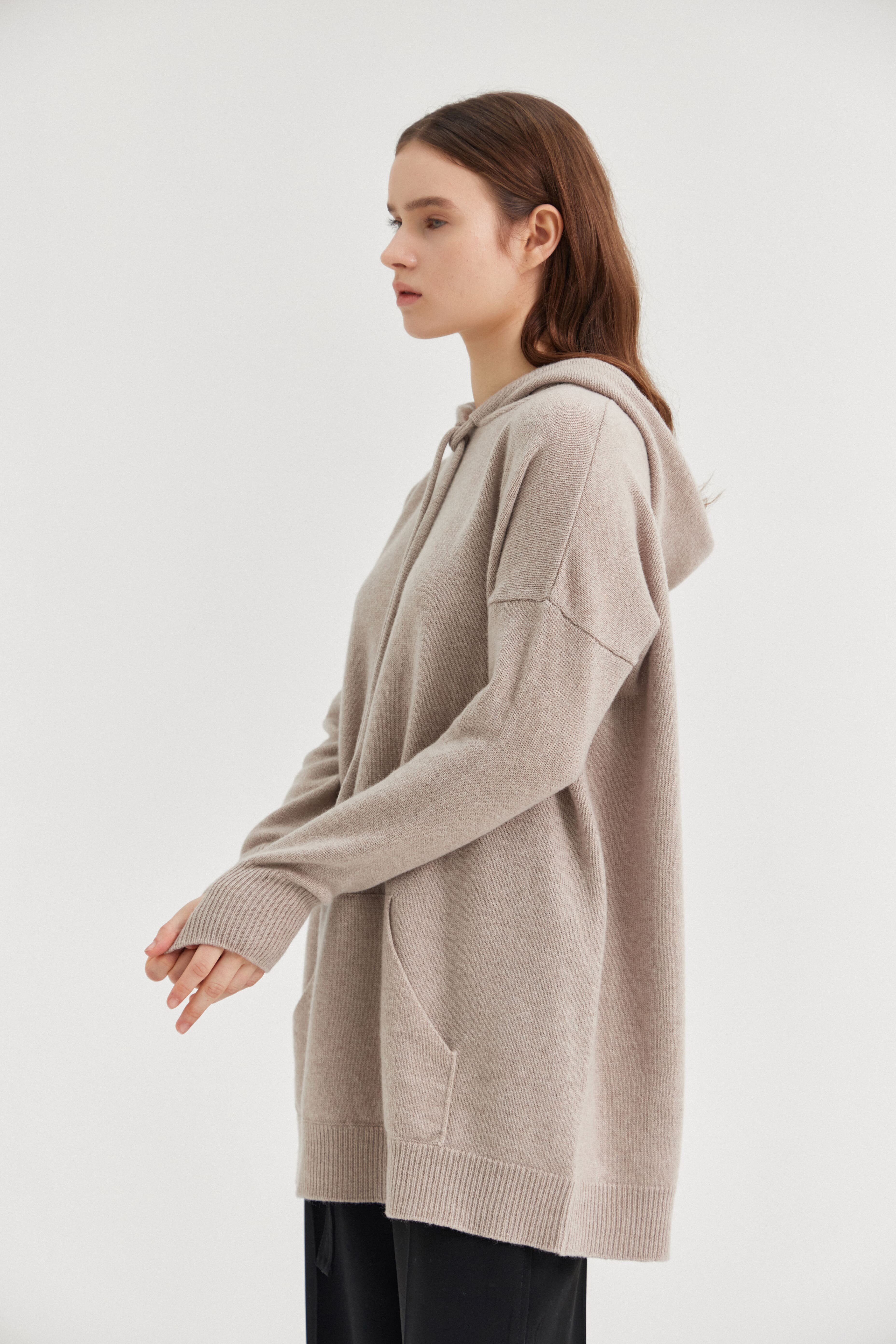 [크램38] SANTO HOODIE SWEATER CACHA
