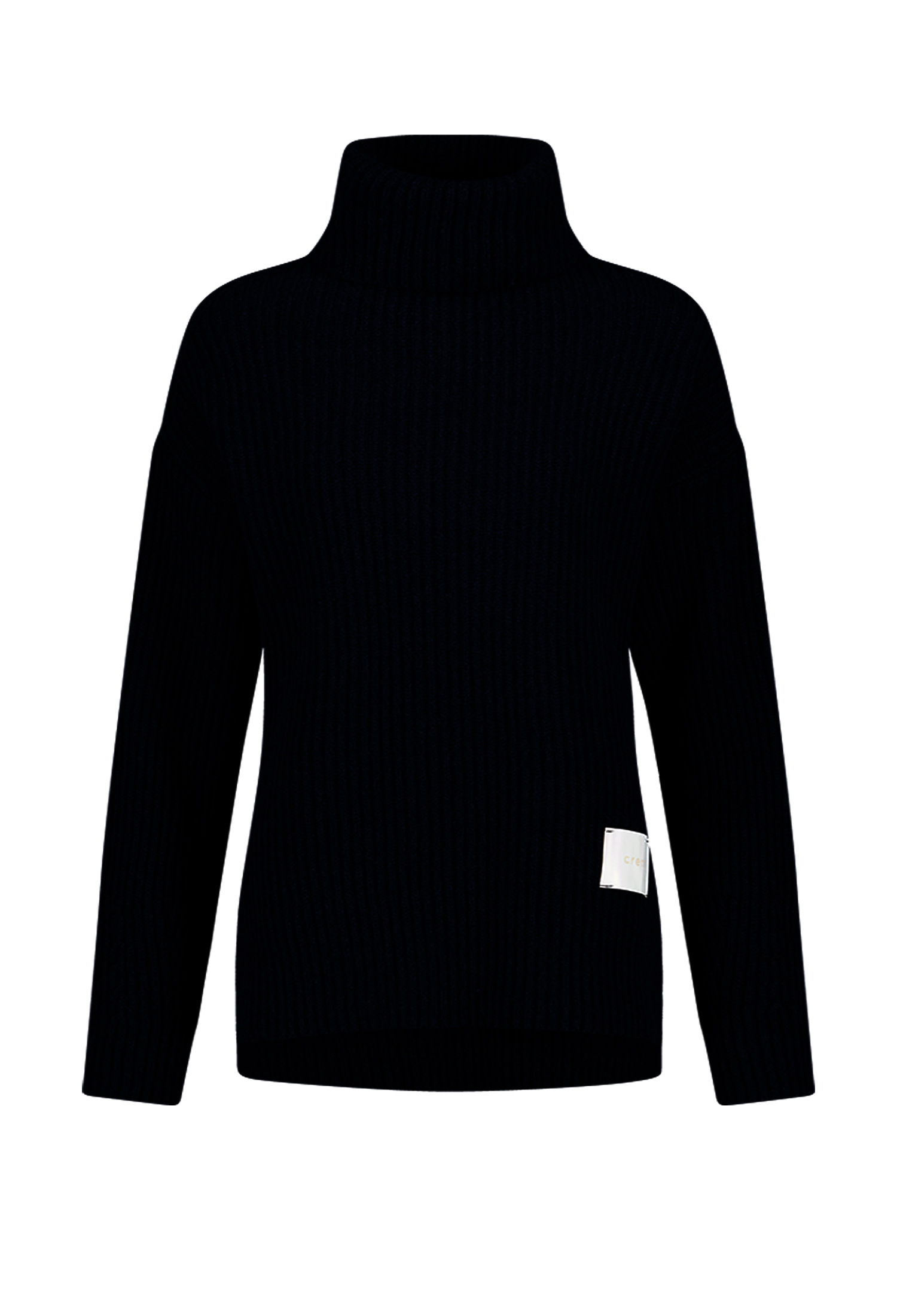 [크램38] TESEO TURTLENECK RIBBED SWEATER BLU MARINO