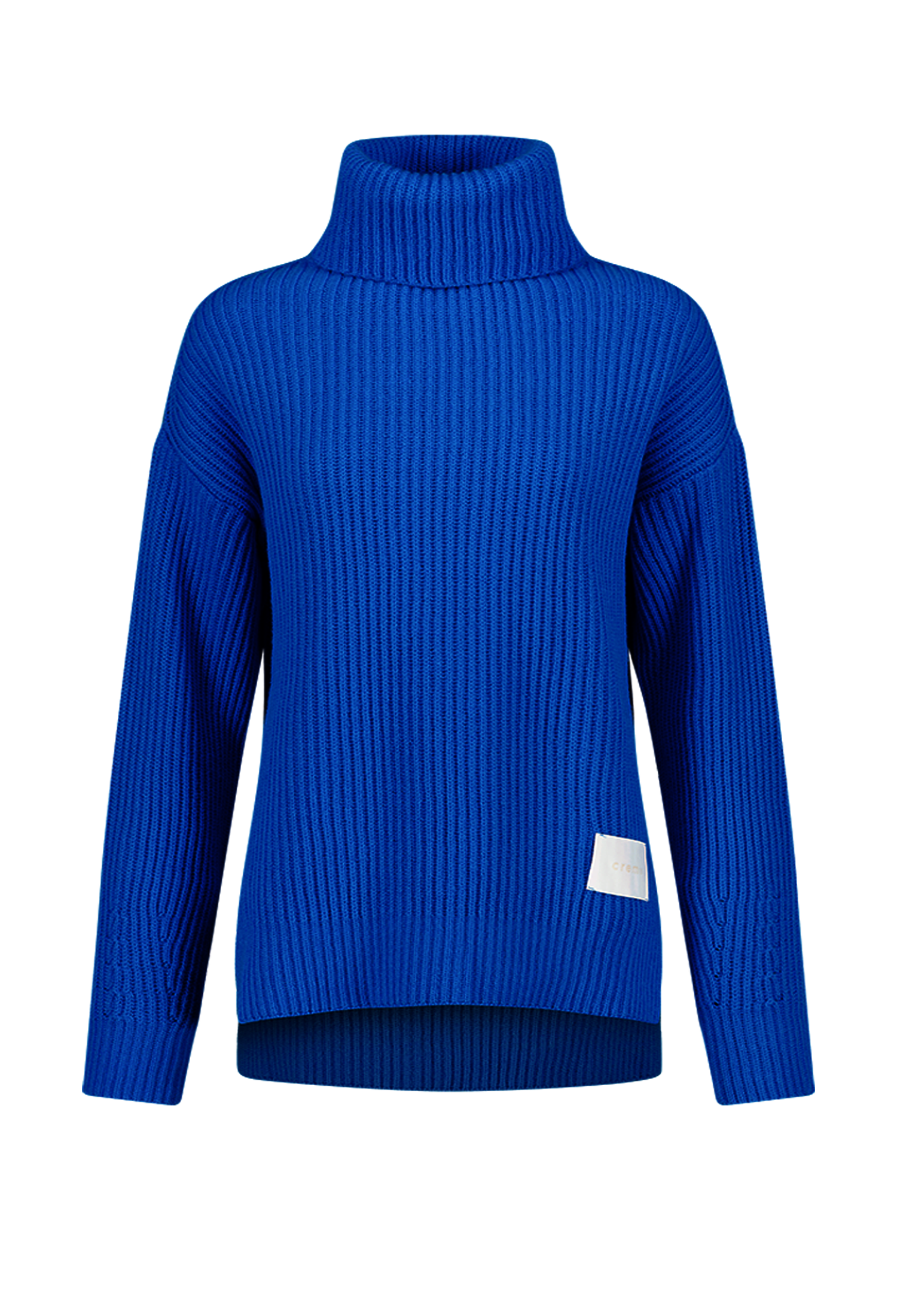 [크램38] TESEO TURTLENECK RIBBED SWEATER TURCHESE