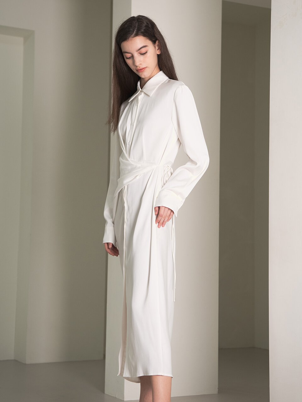 Yy Collection 와이와이아이엠 YY New_long-sleeved shirt dress (YY New_long-sleeved shirt ...