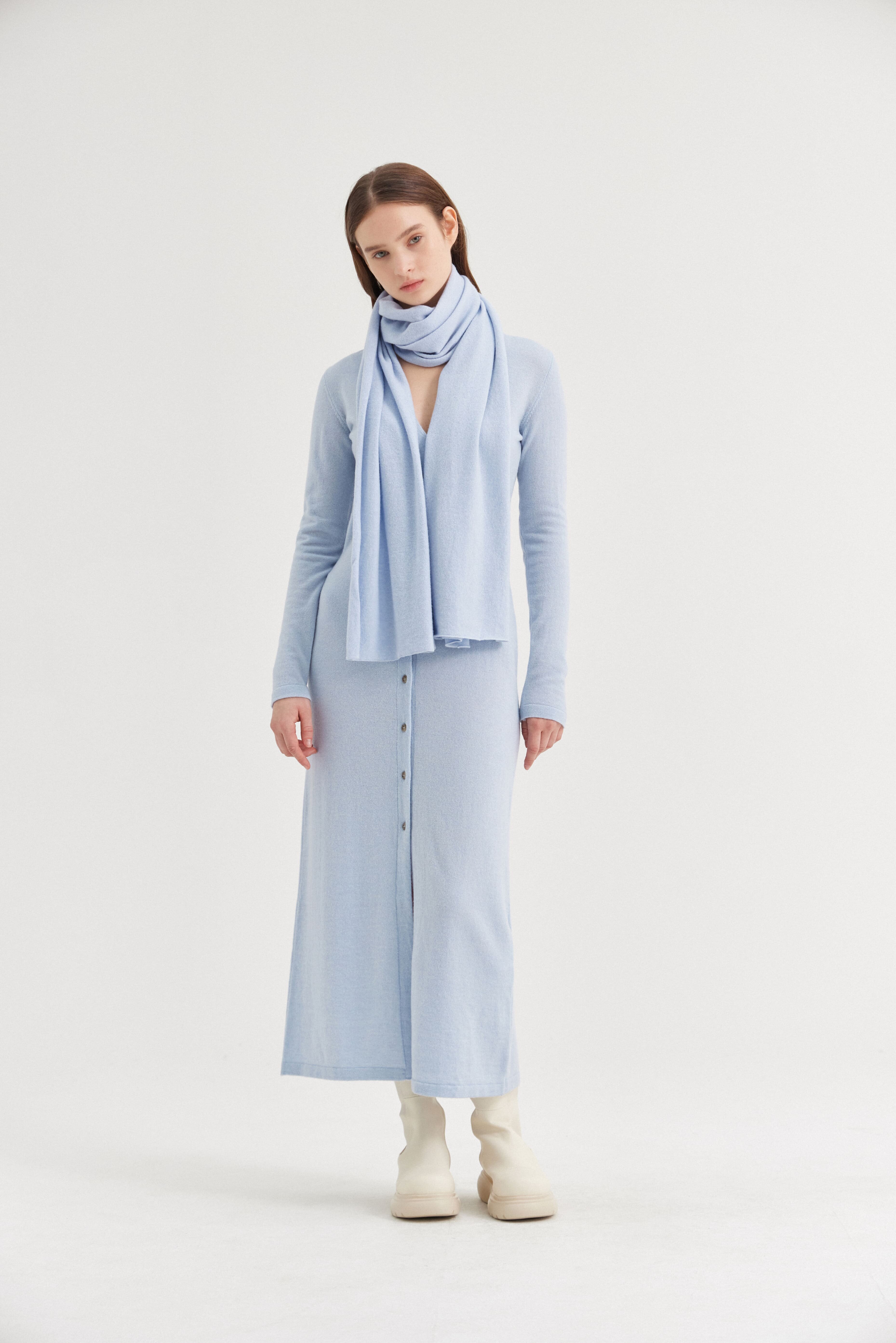 [크램38] NICOLLIA DRESSING COAT WITHOUT REVERSE AZZURO NUVOLA
