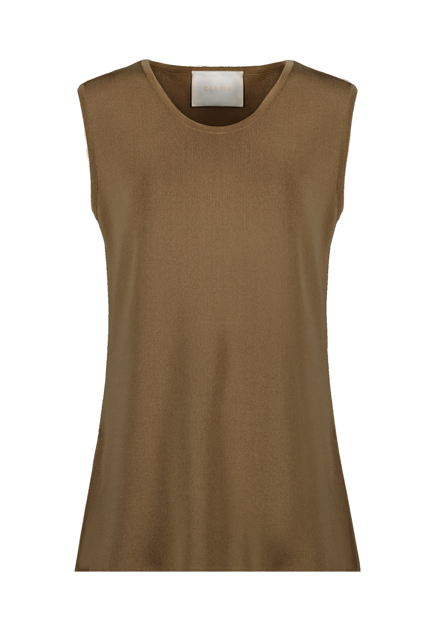 [크램38] EMMA KNITTED SLEEVELESS TOP NOCCIOLA