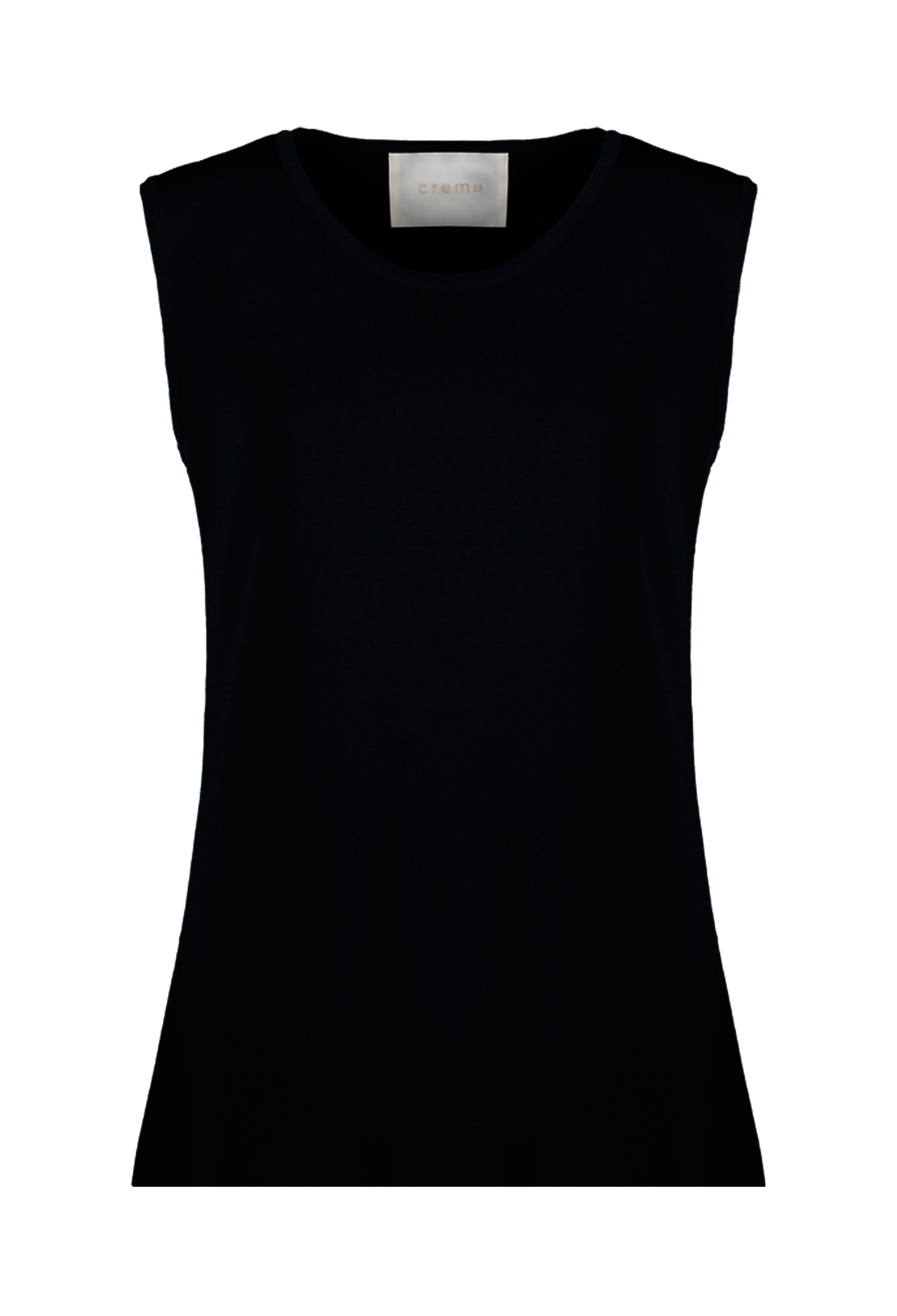 [크램38] EMMA KNITTED SLEEVELESS TOP PETROLIO