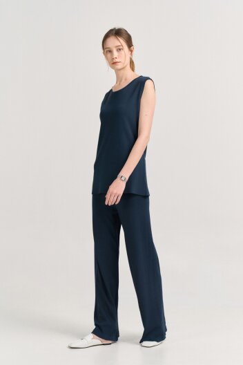 [크램38] ISMAELE TROUSERS PETROLIO