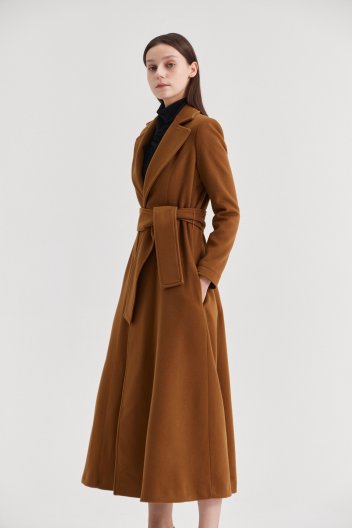 [크램38] ZULIA REDINGOTTE COAT CAMMELLO (SHORT)               ﻿