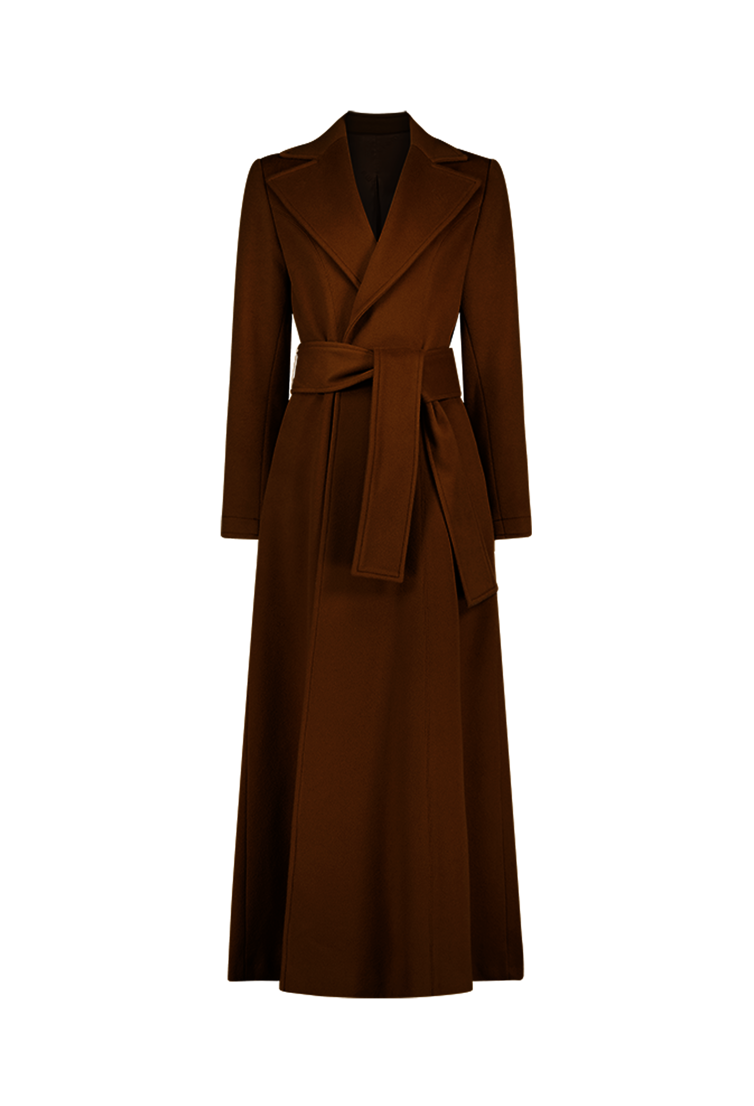 [크램38] ZULIA REDINGOTTE COAT WITH BELT CAMMELLO (SHORT)