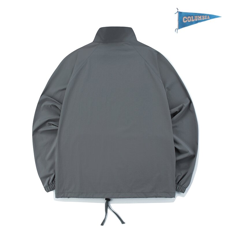 CU NY OVERFIT NYLON ANORAK JACKET 차콜