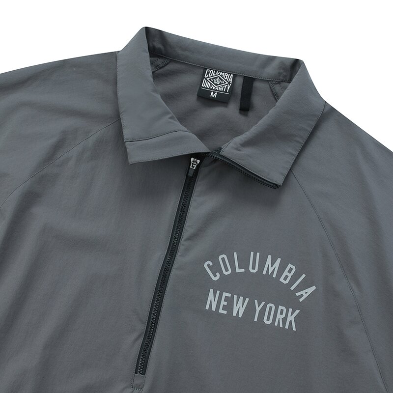 CU NY OVERFIT NYLON ANORAK JACKET 차콜
