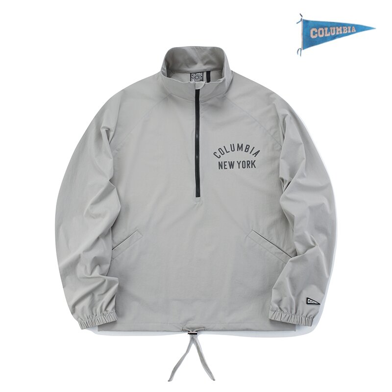CU NY OVERFIT NYLON ANORAK JACKET 웜그레이
